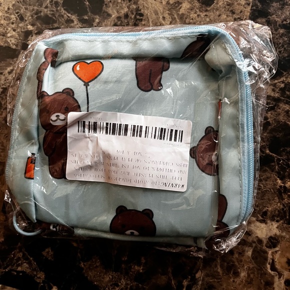 💰 3For$18💰NWT Cute Light Blue Mini Bag For Women/Girls With Bears - Picture 10 of 14